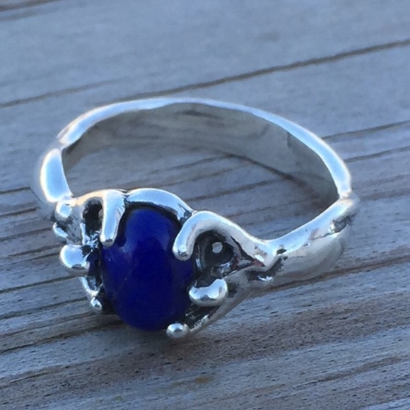 Wellstone Jewelry Jewelry - GODDESS Ring .925 Sterling Silver w/ Lapis Lazuli
